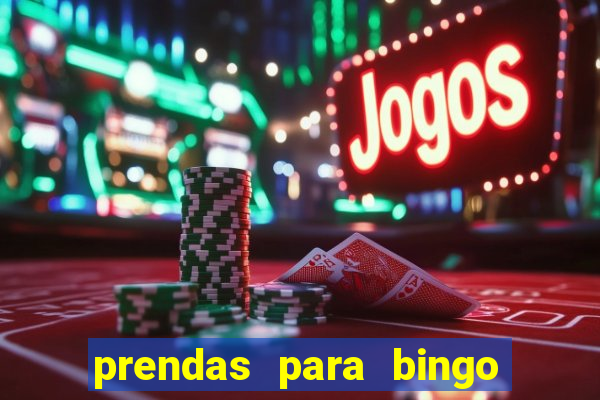 prendas para bingo de natal